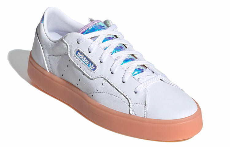 (WMNS) adidas Sleek 'White Coral Iridescent' FW3718