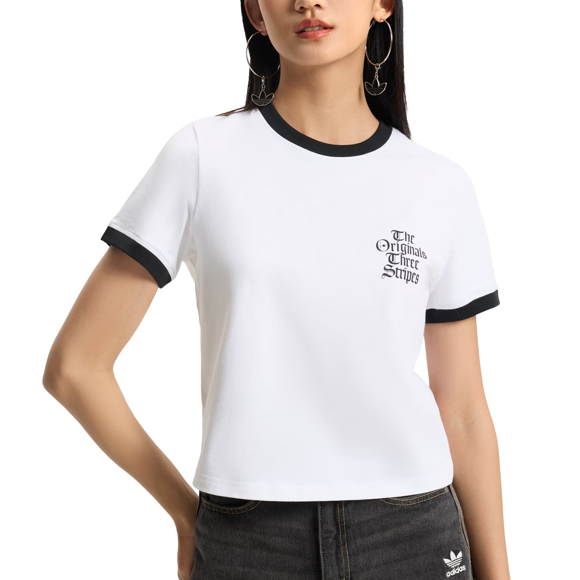 (WMNS) adidas T-Shirt Asia Sizing 'White' KT3060