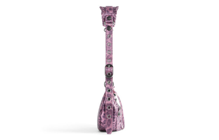 (WMNS) Balenciaga Le Cagole XS Shoulder Bag With Leopard Print 'Pink' 6713092AAV75651