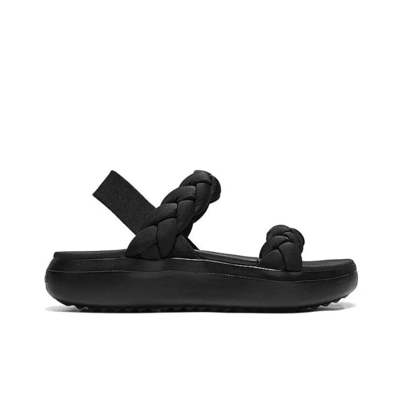 (WMNS) Skechers Beach Sandals 'Black' 114806-BBK