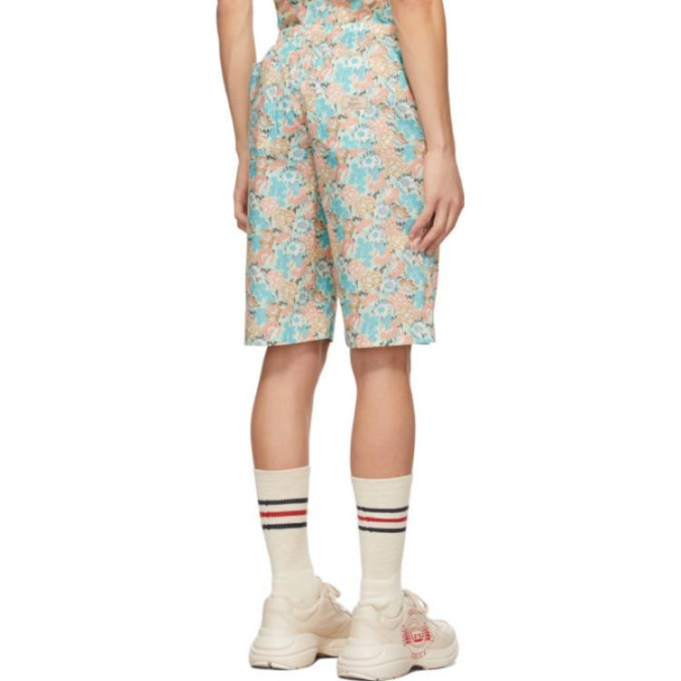 Gucci x Liberty London Floral Cotton Short 'Light Blue Pink' 636592-ZAFKU-4101
