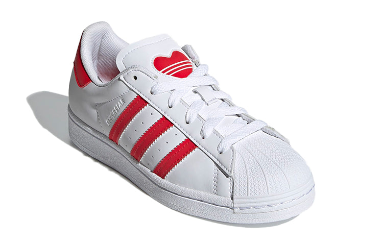 (GS) adidas Superstar J 'White Vivid Red' FY2569