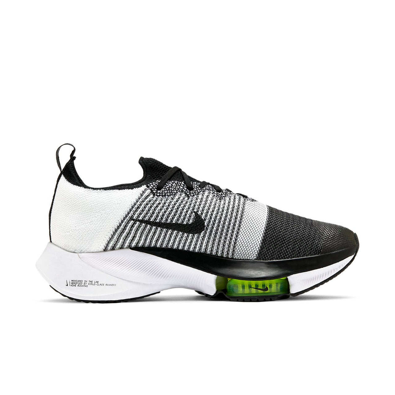 حذاء Nike Air Zoom Tempo NEXT% Flyknit "أسود أبيض فولت" CI9923-001