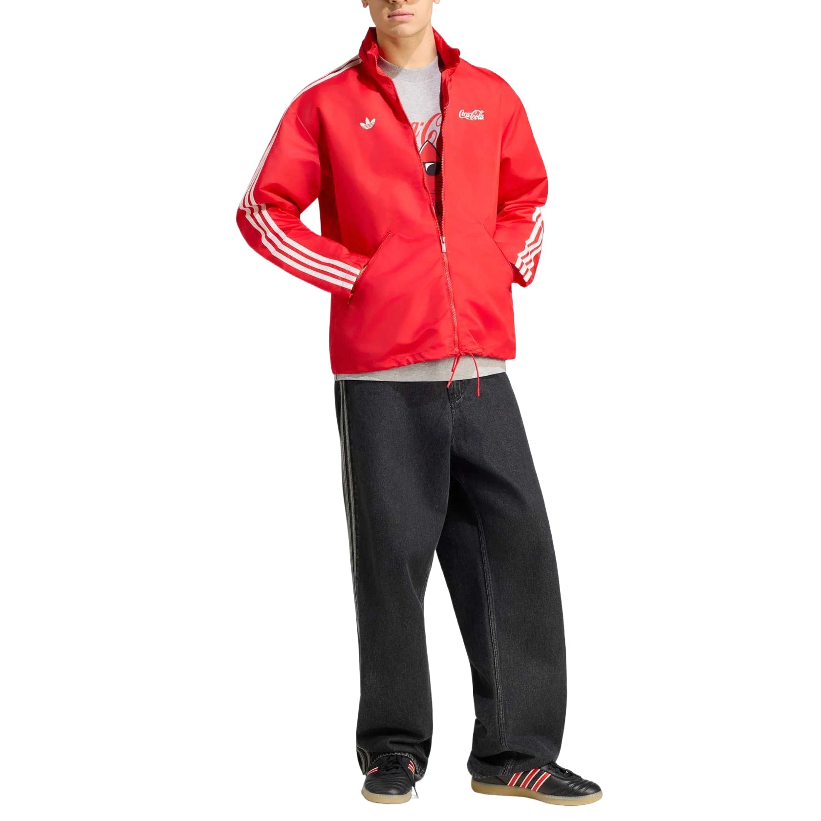 adidas x Coca Cola Nylon Parka Asia Sizing 'Vivid Red' KY2105