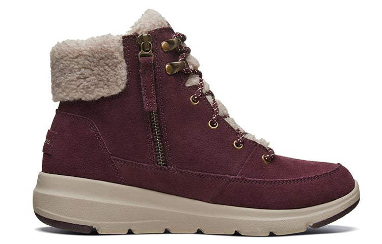 (WMNS) Skechers Glacial Ultra 'Burgundy' 16677-BURG