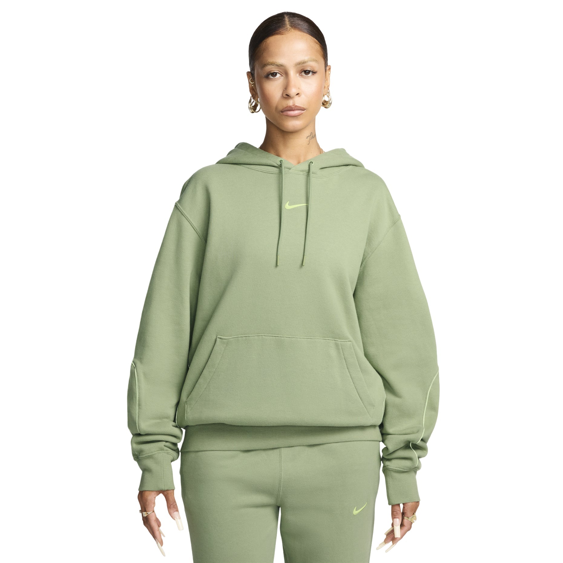 Nike x NOCTA Drake Cardinal Stock Fleece Hoodie 'Oil Green' FN7660-386