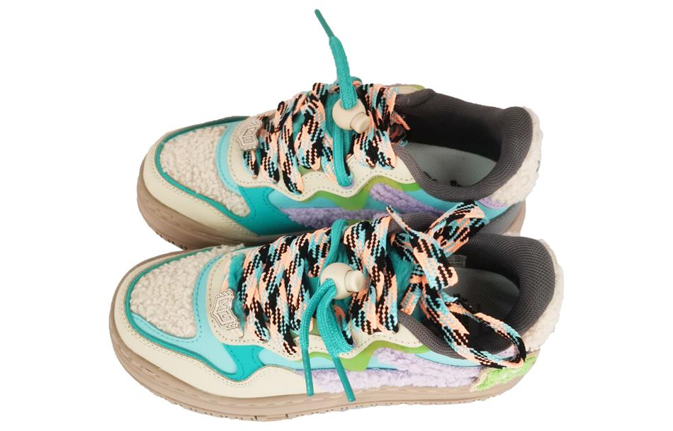 (WMNS) Li-Ning x Disney FUTURE C1 Retro-Low Sports Shoes 'Beige Multi' AGCT244-3