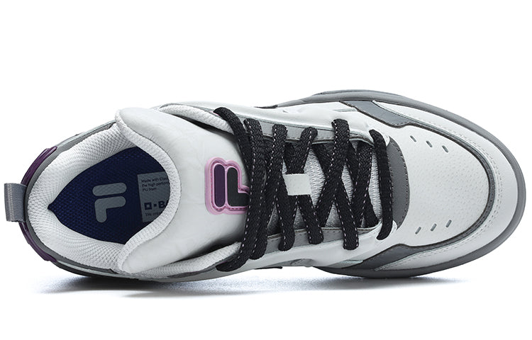 (WMNS) FILA FUSION Desperado Vintage Basketball Shoes 'White Grey Purple' T12W313203FVQ