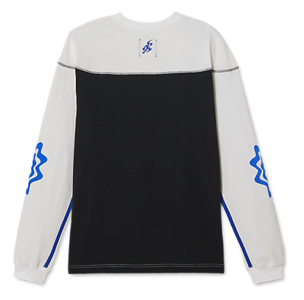 ASICS Novalis Bixance Long Sleeve Top 'White Blue Black' 2203A232-100
