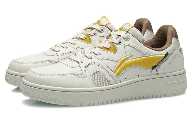 Li-Ning Sports Fashion Skateboarding 'White Yellow' AGCR317-4