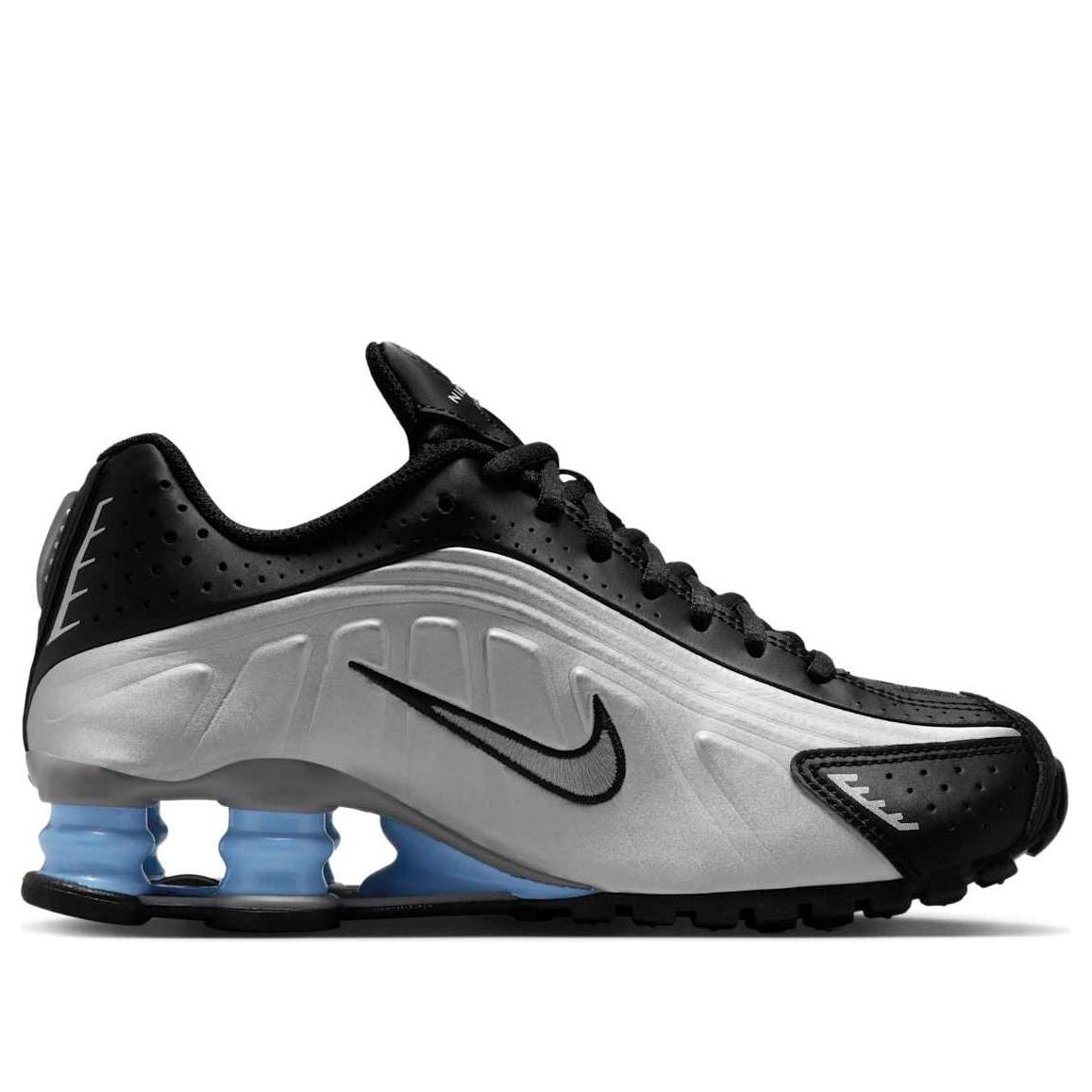 (GS) Nike Shox R4 'Metallic Silver Black Psychic Blue' CW2626-004