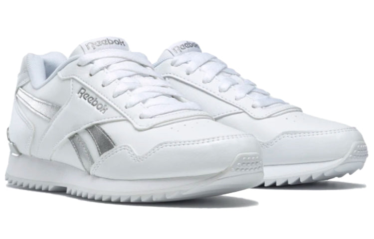 (WMNS) Reebok Royal Glide Ripple Clip 'White Grey' BS5819