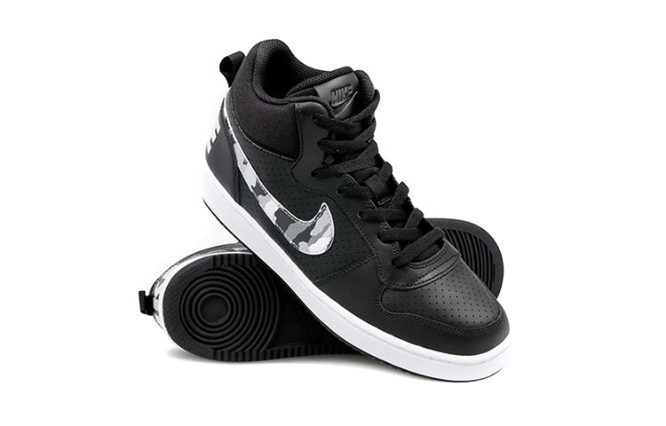 (GS) Nike Court Borough Mid 'Black White Grey' 839977-008