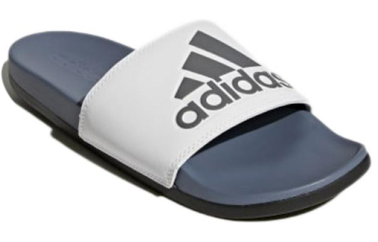 adidas Adilette CloudFoam Plus Logo Slides 'Steel Cloud White' AC8412
