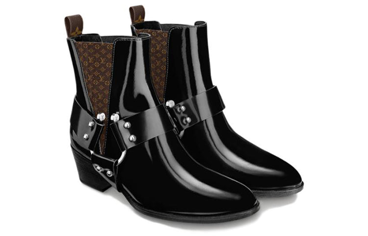 (WMNS) LOUIS VUITTON Rhapsody Ankle Boots 'Black' 1A65WO