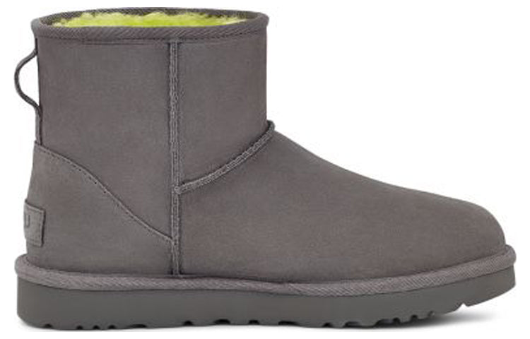 (WMNS) UGG Mini Broken Logo Boot 'Grey Neon Green' 1127051-CKLM