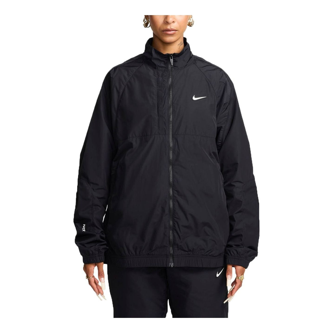 Nike x NOCTA Drake Nylon Track Jacket Asia Sizing 'Black' FN7667-010