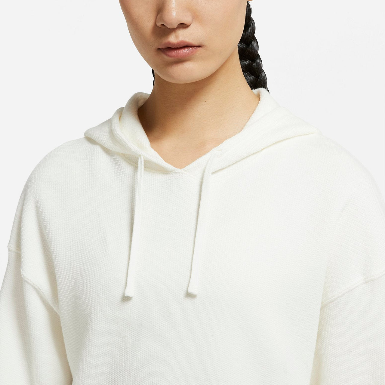 (WMNS) Nike Casual Hooded Pullover Sweatshirt 'White' DR7839-133