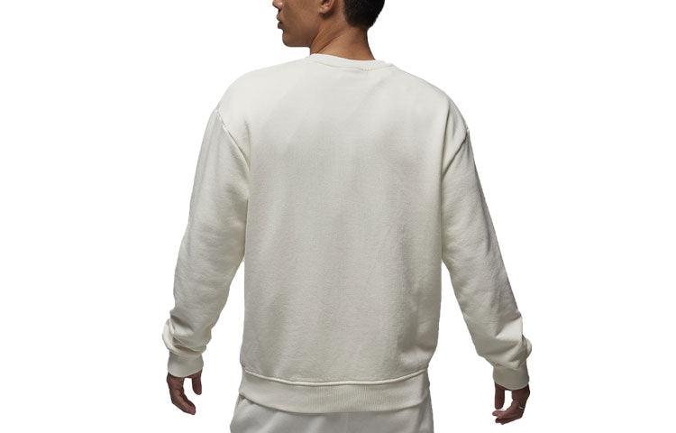 Air Jordan Wordmark Fleece Crewneck Sweatshirt 'Sail' FJ7789-133