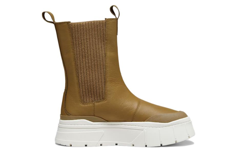 (WMNS) PUMA Mayze Stack Chelsea Winter Boot 'Chocolate Chip' 393201-02