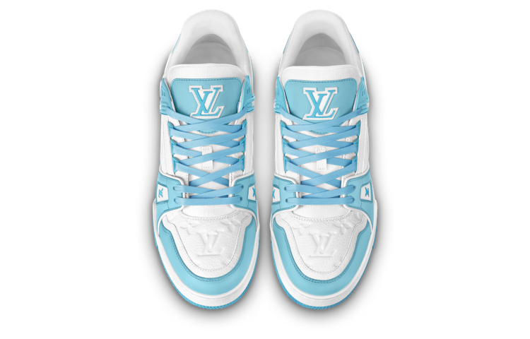 LOUIS VUITTON LV Trainers 'White Monogram Blue' 1ABOFI