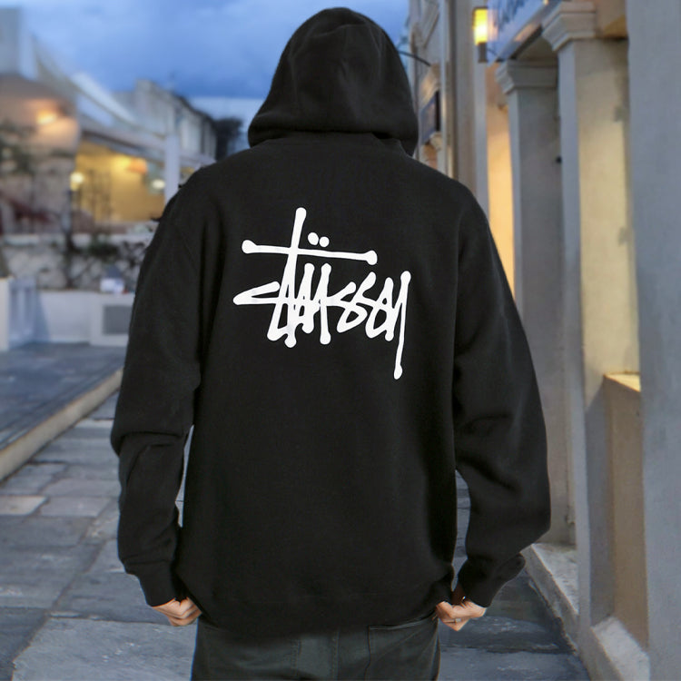 Stussy Basic Alphabet Logo Pullover Unisex Black TBD-STUSSY-2