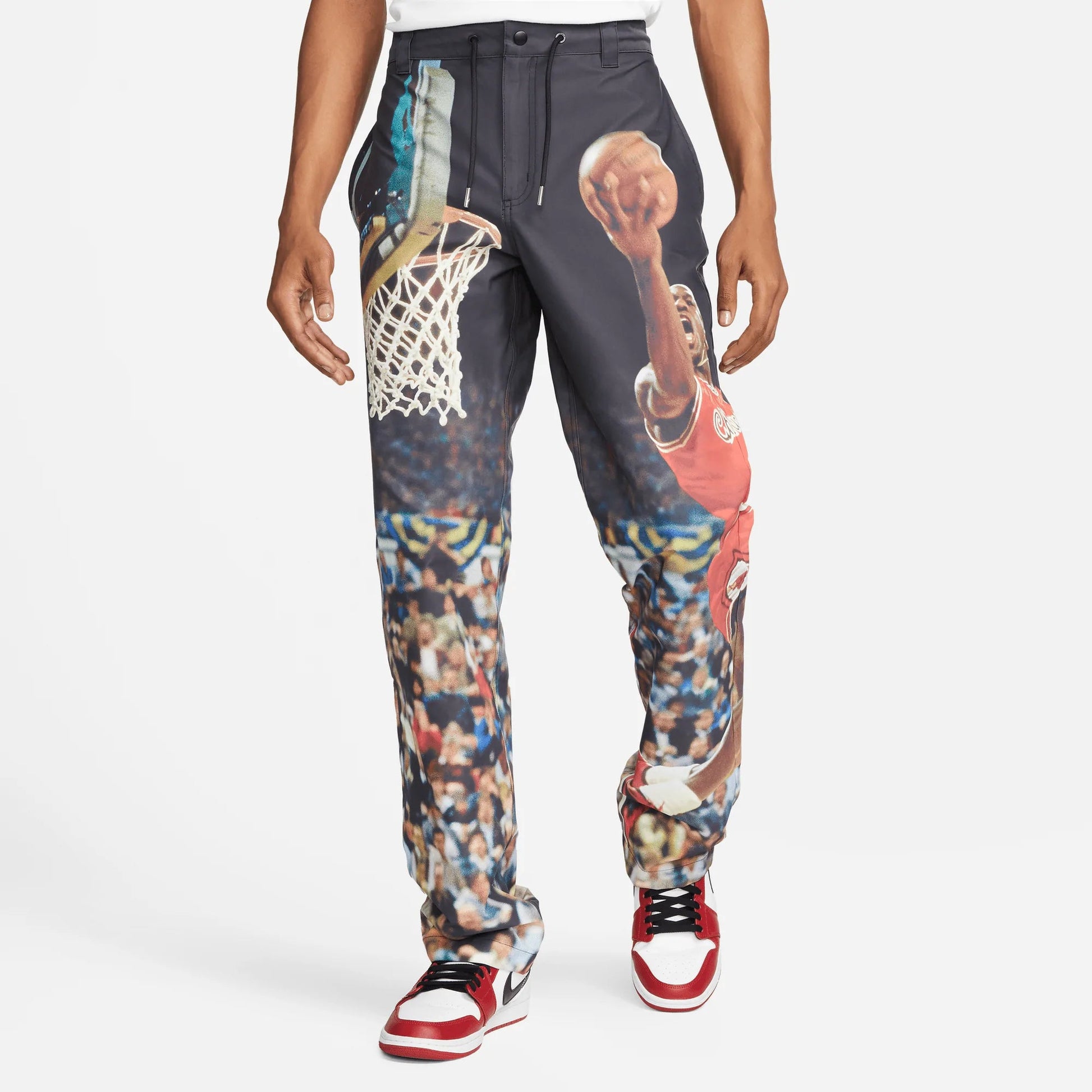 Air Jordan Character Pattern Printing Drawstring Straight Casual Pants 'Multicolor' DJ0182-010
