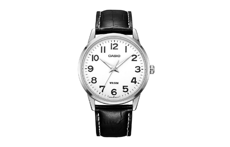 CASIO Male DRESS Japan / South Korea Fashion Waterproof Mens Black Analog MTP-1303L-7B