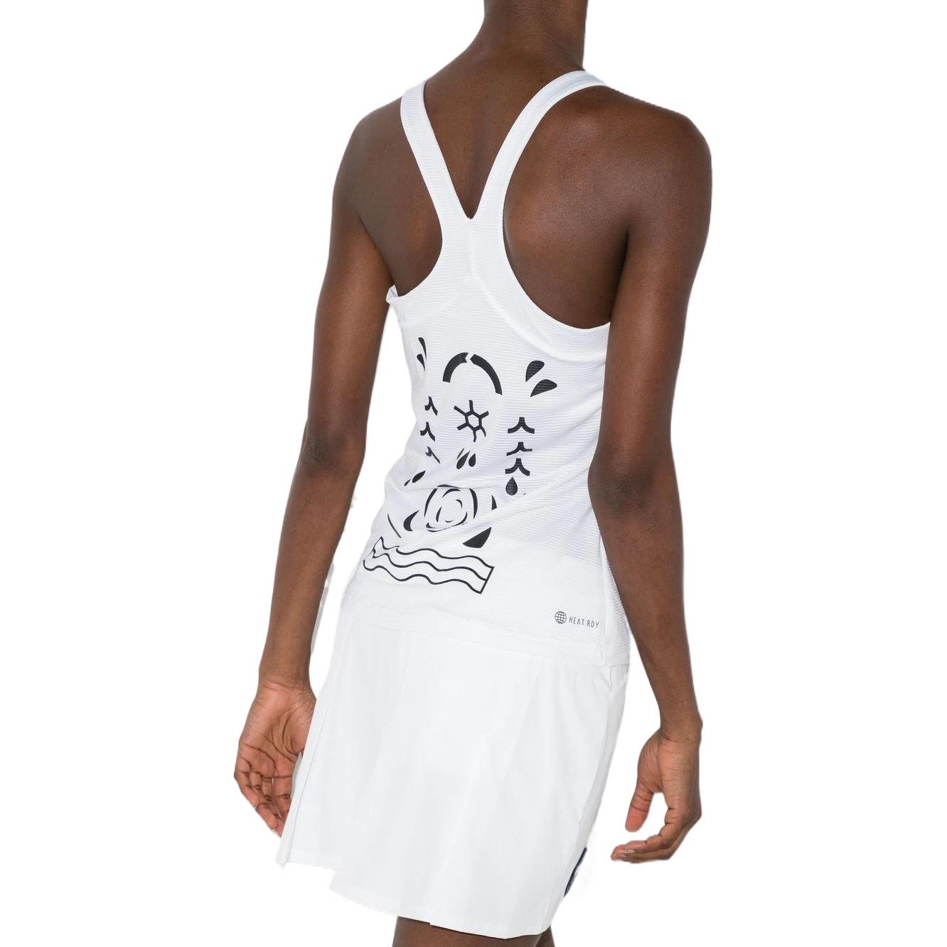 (WMNS) adidas Paris Primeblue Y-Tank Top Asia Sizing 'White' HA7627