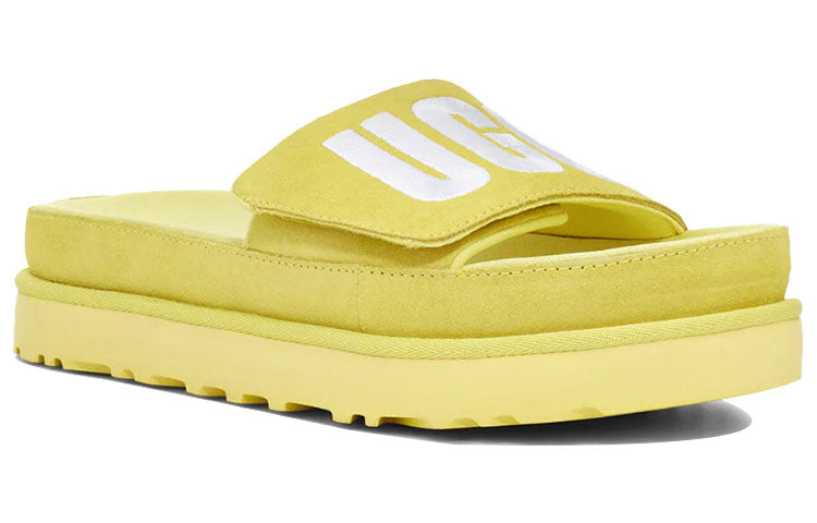 (WMNS) UGG Laton Slide Thick Sole Slipper Yellow 1110110-MRT