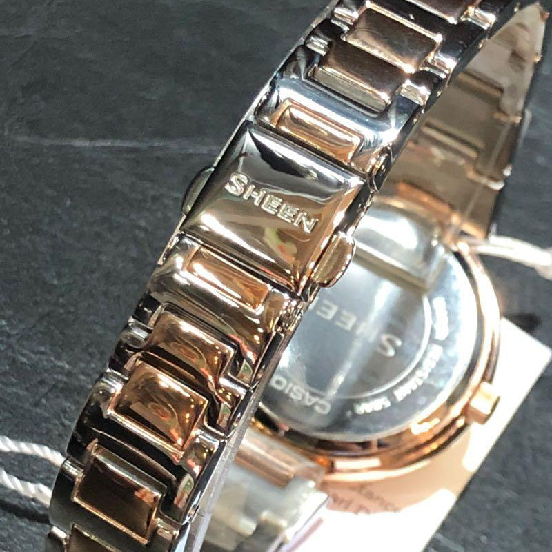 CASIO Female SHEEN Japan / South Korea Fashion Rose Gold Analog SHE-3043SPG-7B