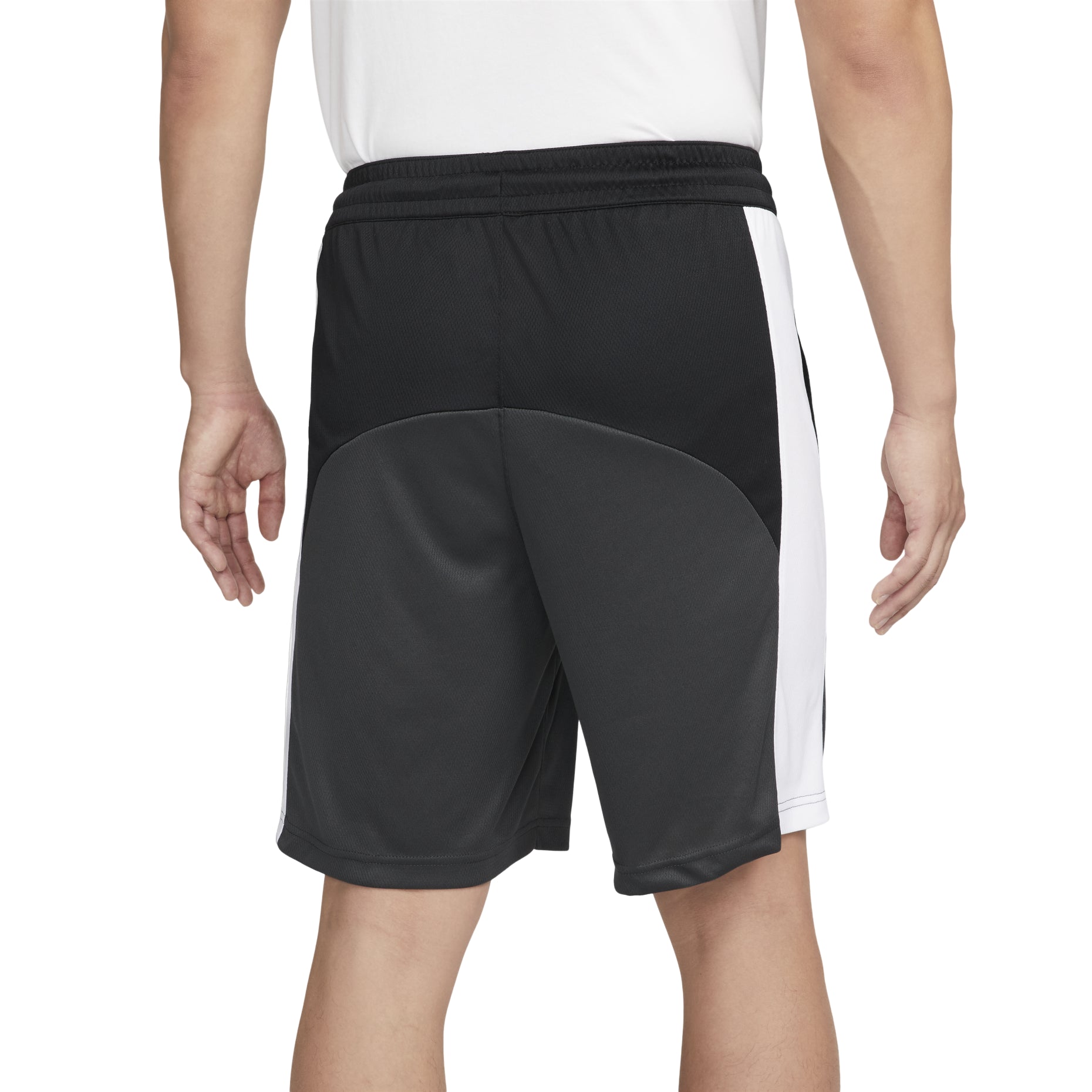 Men's Nike Colorblock Logo Straight Shorts Black Gray DQ5827-010