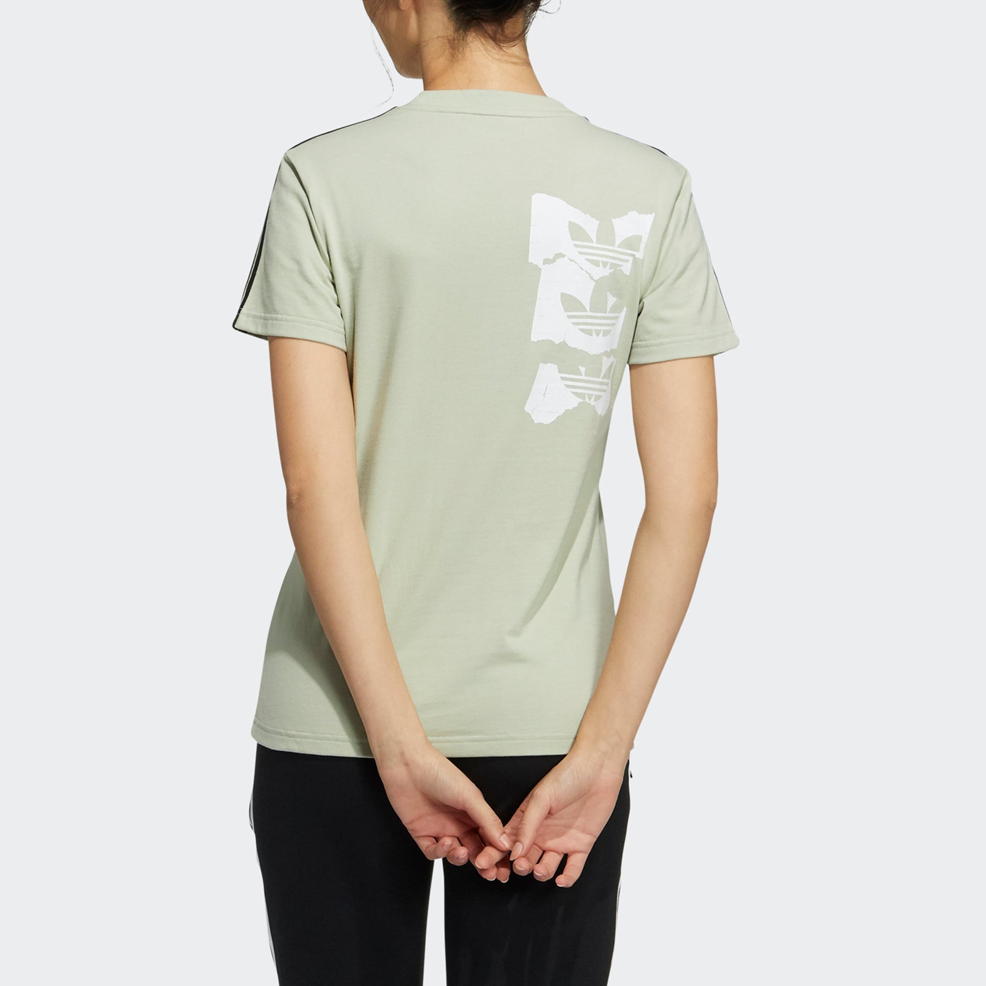 (WMNS) adidas Originals Trefoil Short Sleeve T-shirt 'Light Green' HA1491