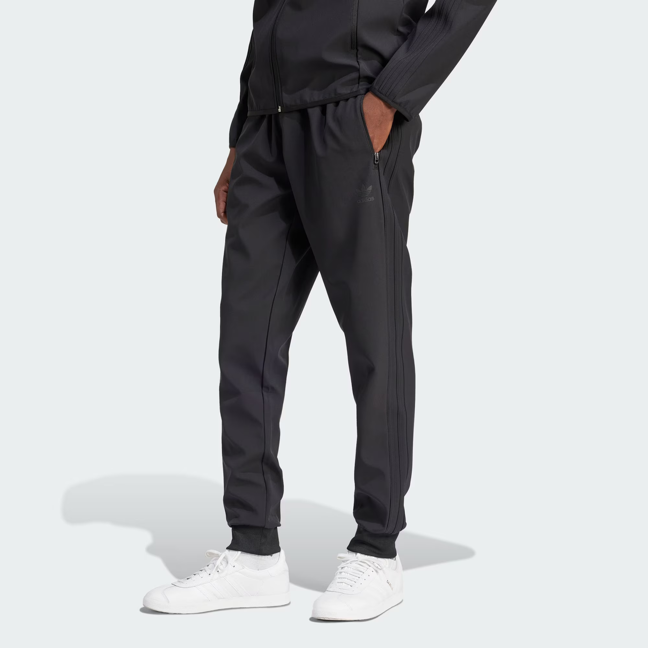 adidas originals SST Bonded Track Pants Asia Sizing 'Black' IM9880