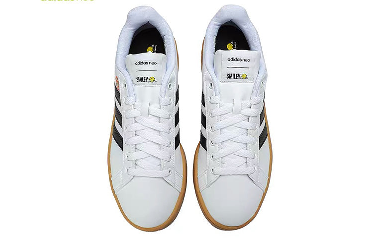 adidas neo x Smiley Grand Court 'Black White' GY4995