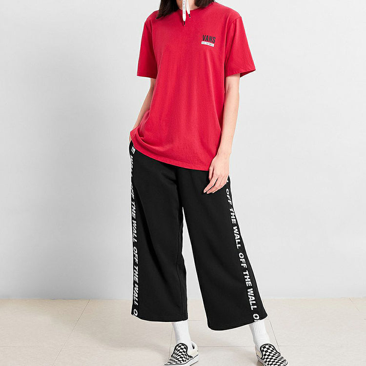 (WMNS) Vans Athleisure Casual Sports Printing Red VN0A4BRFBLK