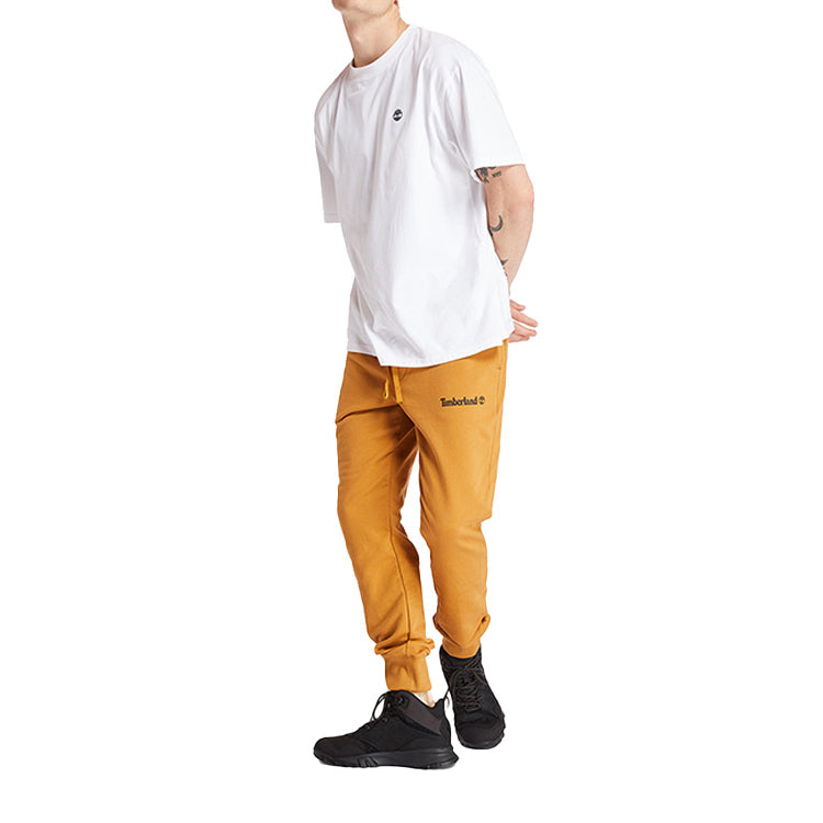 Men's Timberland SS20 Casual Round Neck White Printing Short Sleeve White A28PJ100