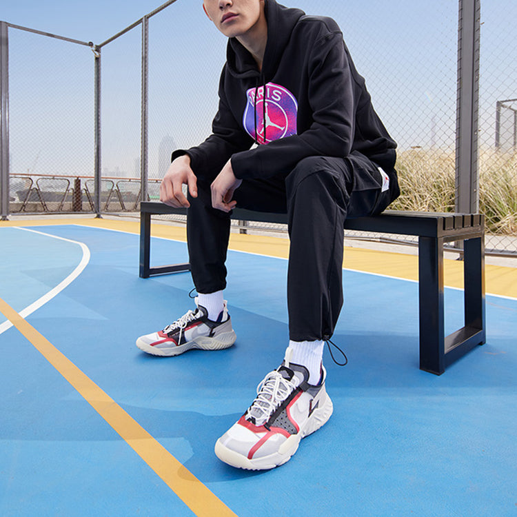 Air Jordan Paris Saint-Germain Printing Fleece Pullover Black CZ0816-010