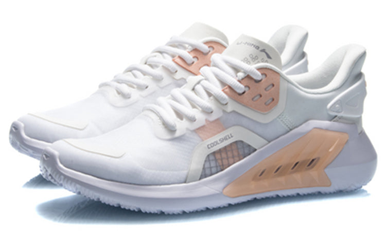 (WMNS) Li-Ning Sport Leisure 'White Orange' AGLQ088-4
