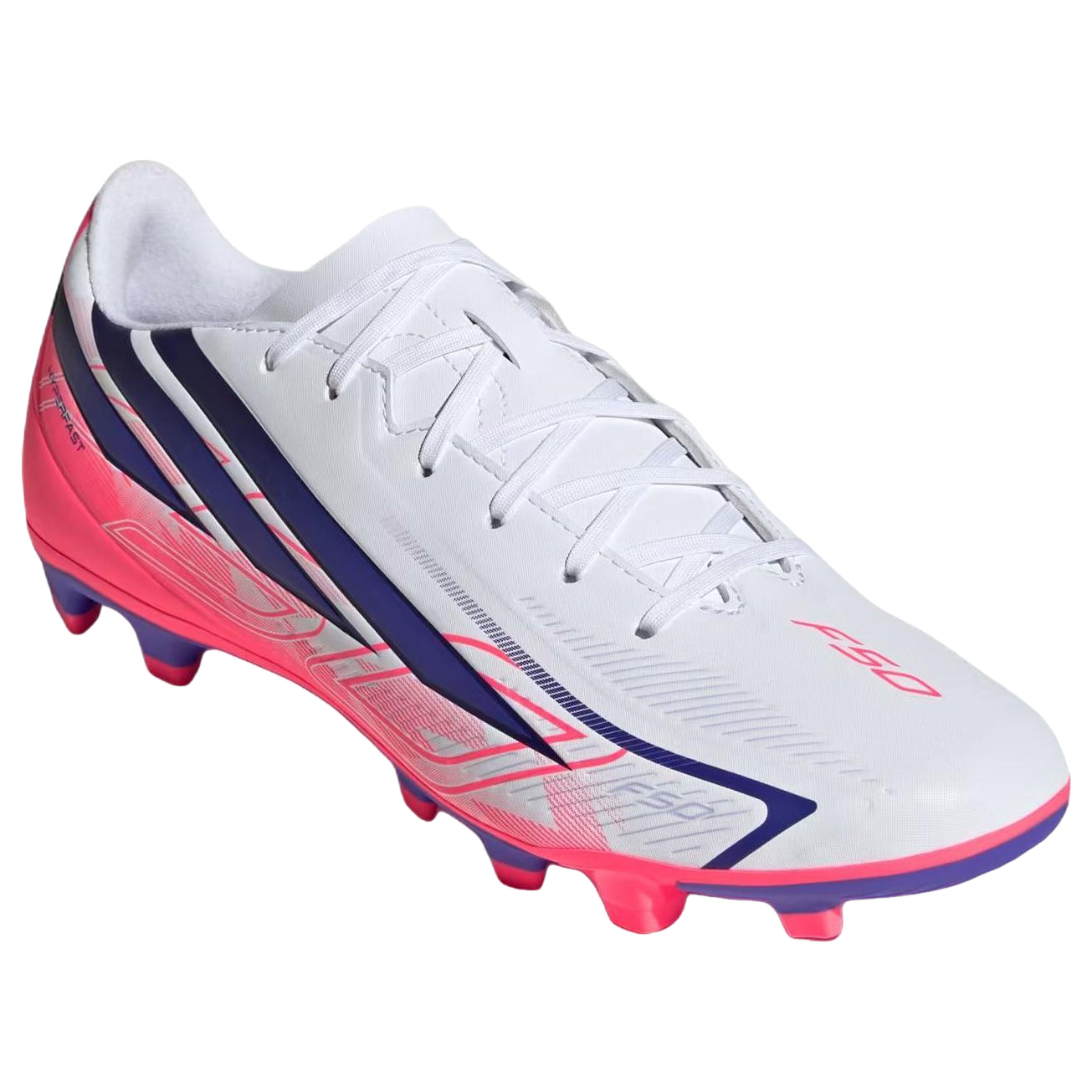 adidas F50 Hyperfast Club FG/MG/AG 'White Solar Purple' KJ0990