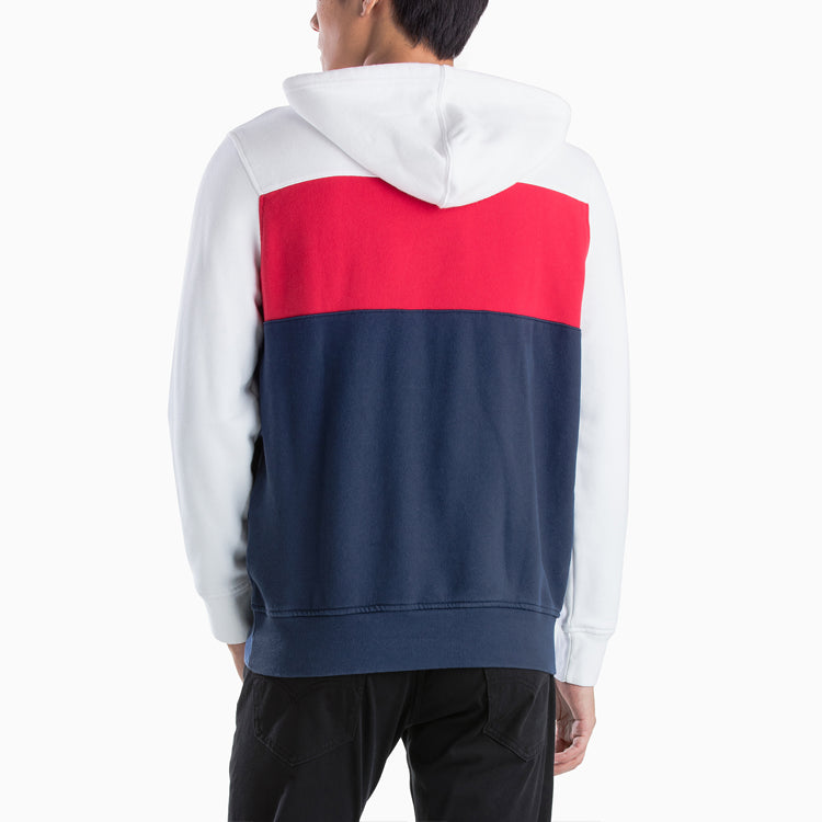 Men's Levis Splicing Logo Casual Colorblock 'White Red Blue' 74591-0000