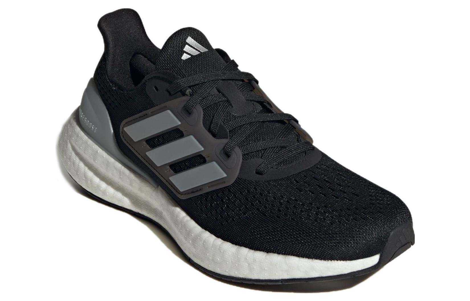 (WMNS) adidas PureBoost 23 Wide 'Black Silver Metallic' IF8063
