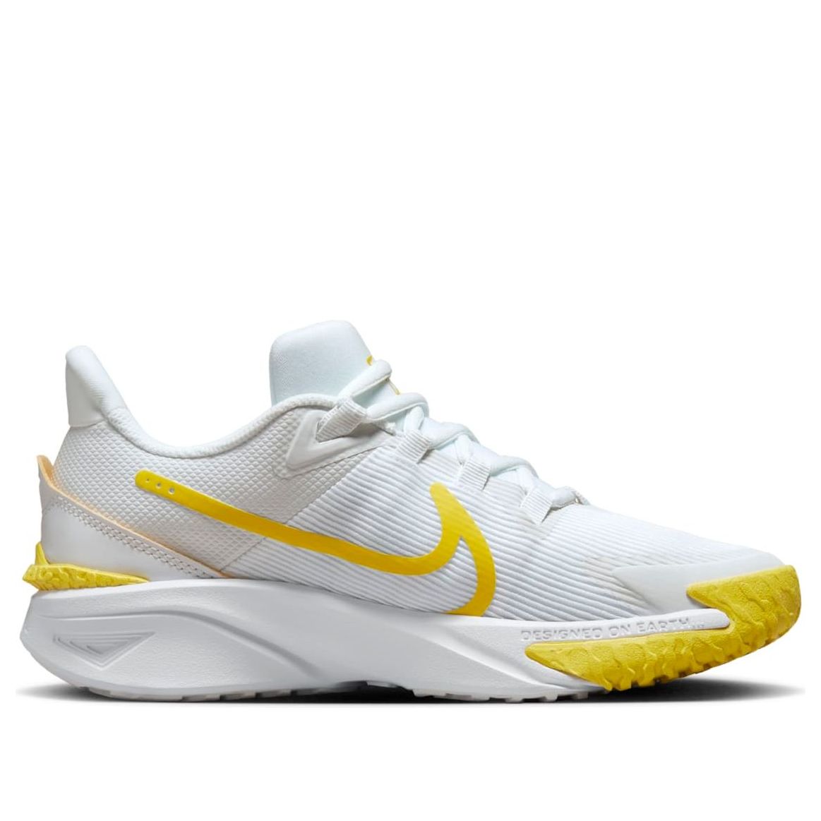(GS) Nike Star Runner 4 'White Yellow' DX7615-101
