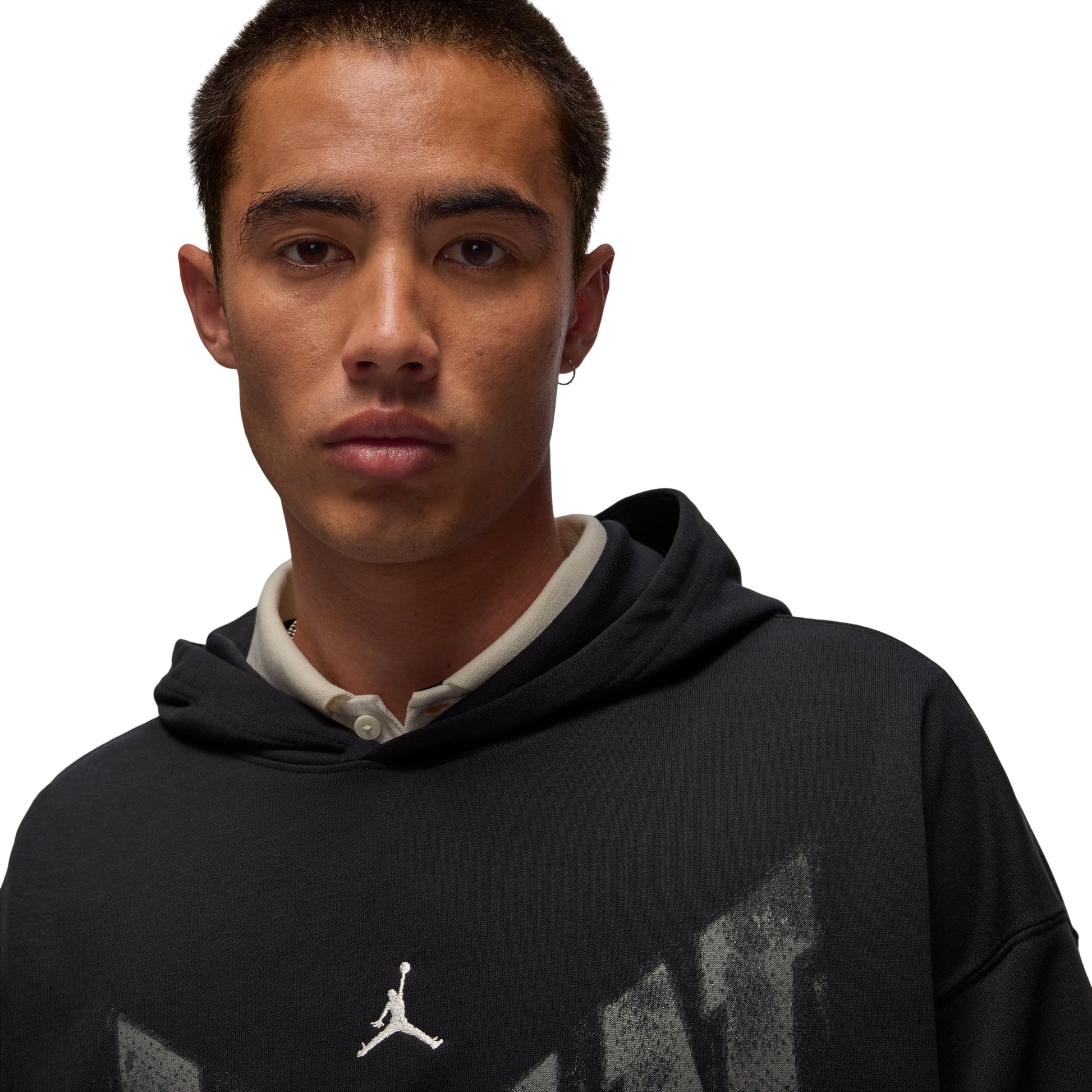 Air Jordan Brooklyn Collegiate Pullover Oversized Hoodie 'Black Sail' HV0093-010