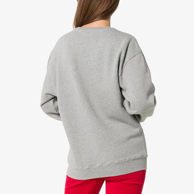 (WMNS) Balenciaga Crown Solid Color Alphabet Logo Pullover Hoodie Gray 578132TGV681300