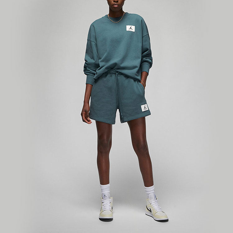 (WMNS) Air Jordan Essential Fleece Crew Top 'Ash Green' DM5190-058