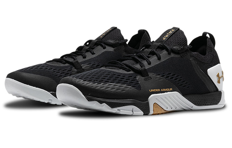 (WMNS) Under Armour Reign 2 TriBase 'Black Metallic Gold Luster' 3022614-003