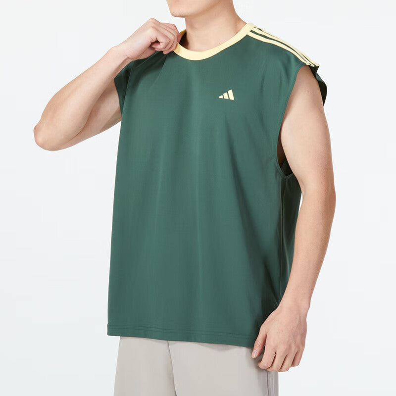 adidas Basketball All-World Sleeveless Tee Asia Sizing 'Green' IN2574
