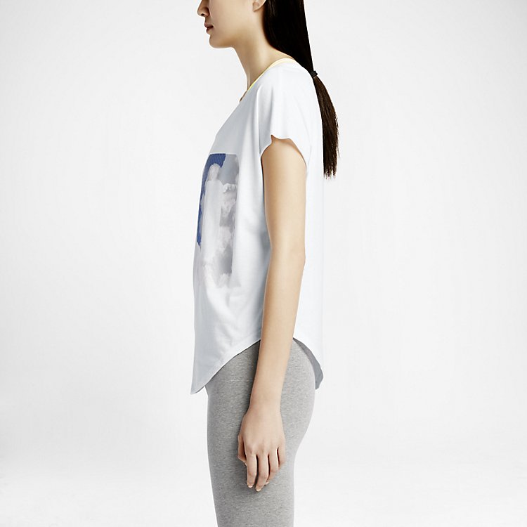 (WMNS) AS Nike TEE-SIGNAL Air MAX 90 White 677300-100