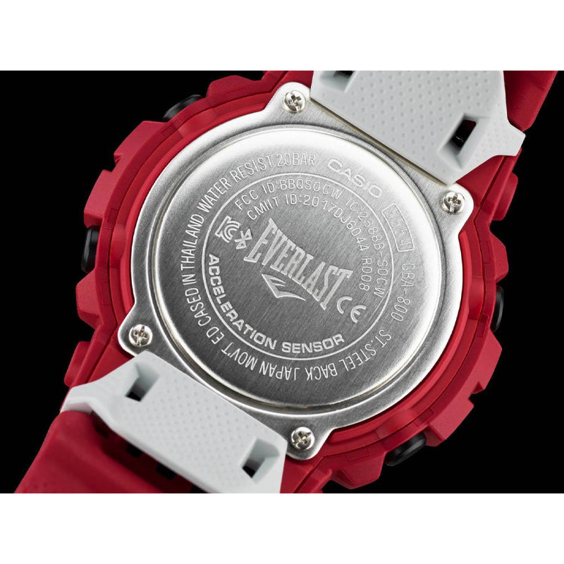 CASIO G-Shock Analog-Digital 'Red' GBA-800EL-4A